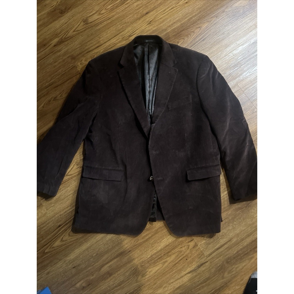 Lauren Ralph Lauren Blazer Mens 44R‎ Brown Corduroy 2 Button Sport Coat Casual